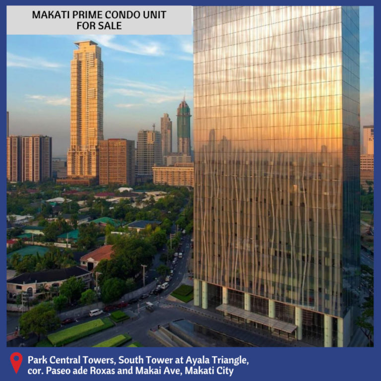 PDM058 Park Central Towers at Ayala Triangle, 3Bedroom Unit For Sale